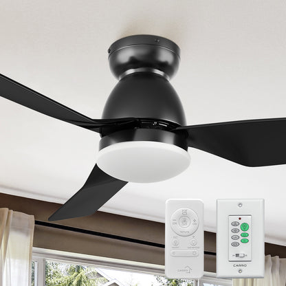 Carro Sonoma smart ceiling fan use the remote control, wall switch, voice control or smartphone control to adjust your fan settings. 