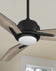 Carro Tilbury 48 inch smart outdoor ceiling fan with light wood finish, use elegant plywood blades and integrated 4000K LED cool light. 