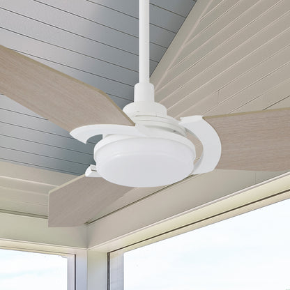 Smafan Carro Trailblazer 56 inch outdoor ceiling fan with light, sleek and stylish design, energy-efficient LED kit, whisper-quiet operation. 