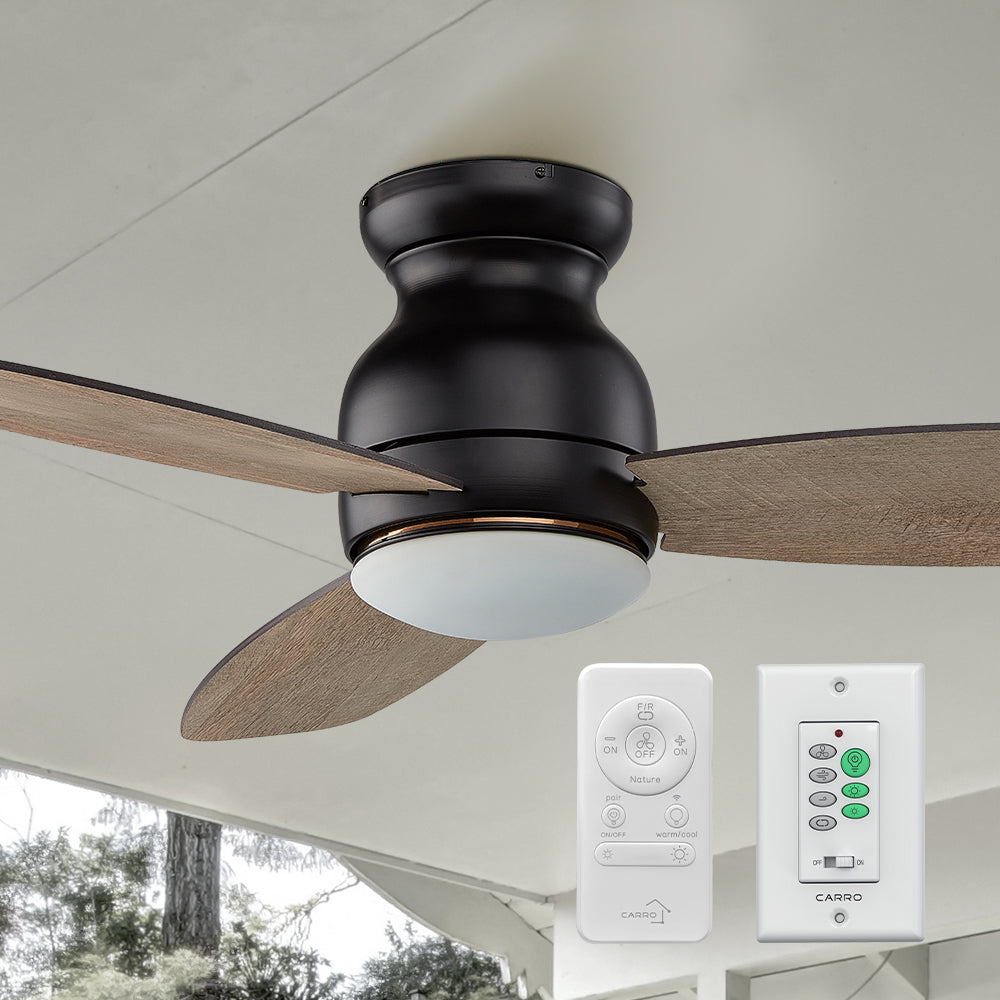 Trendsetter Ⅱ Smart Low Profile Outdoor Fan with LED Light Remote 44”