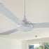 Carro Viter smart ceiling fan with light designed with White finish, elegant Plywood blades, Glass shade and integrated 4000K LED daylight. 