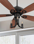  Carro Bryson 52 inch ceiling fan design with black finish, use elegant Plywood blades and compatible with LED bulb(Not included). 