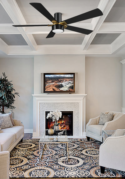 Smafan-Duluth-52-Outdoor-Flush-Mount-fan-with-Light-Works-with-Alexa-mobile