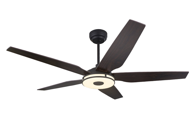 Five blades 52 inch ceiling fan with top dimmable bright light