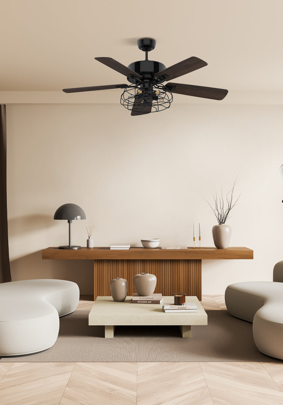 Smafan-Maxton-Vintage-10-speed-52-Ceiling-Fan-with-Remote