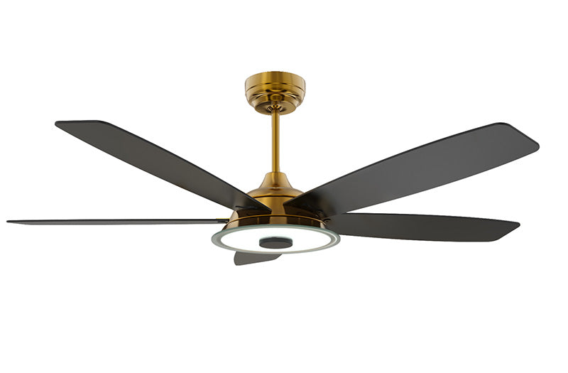 The Striker Modern ceiling fan with stylish plywood blades and an integrated 4000K cool LED light that offers 3576 lumens of brightness. Enjoy seamless control via smart app or voice commands through Google Assistant, Alexa, and Siri. Available in 52-inch and 56-inch sizes, it offers effortless adjustment of fan speeds, direction and light dimming.