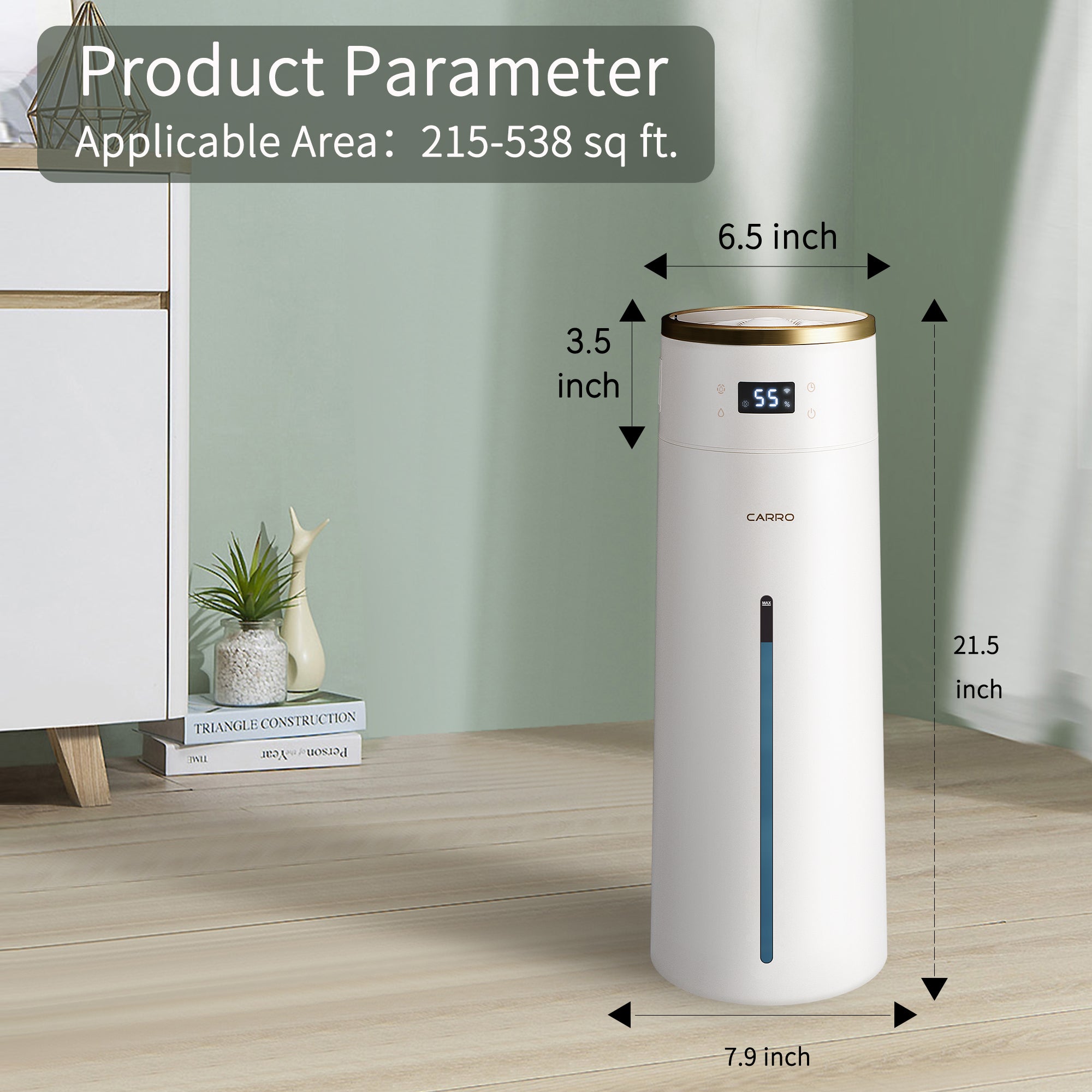 White Humidifier parameter 