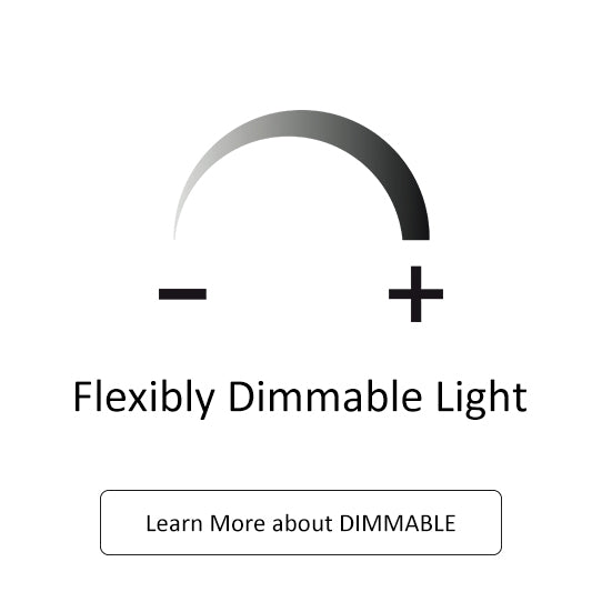 ceiling fan flexibly dimmable indication icon