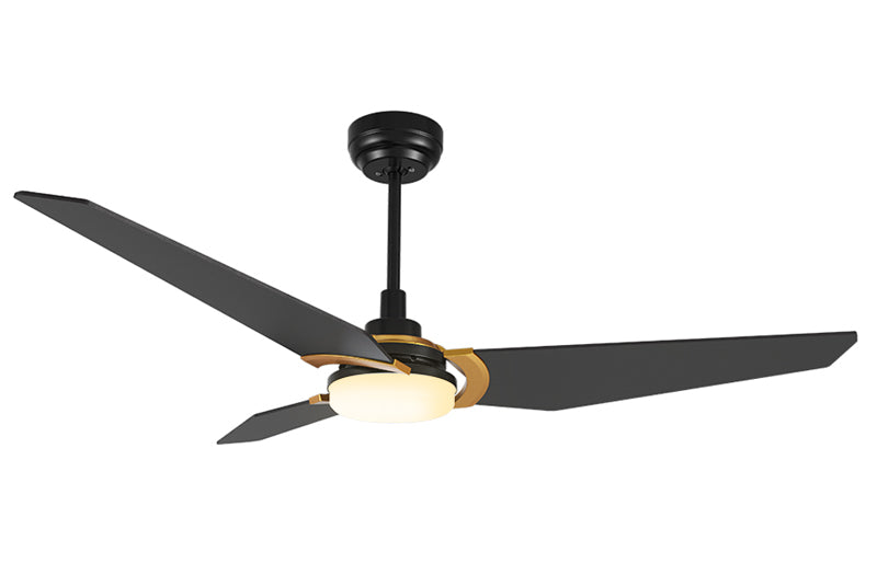 Three blades 56 inch ceiling fan with top dimmable bright light