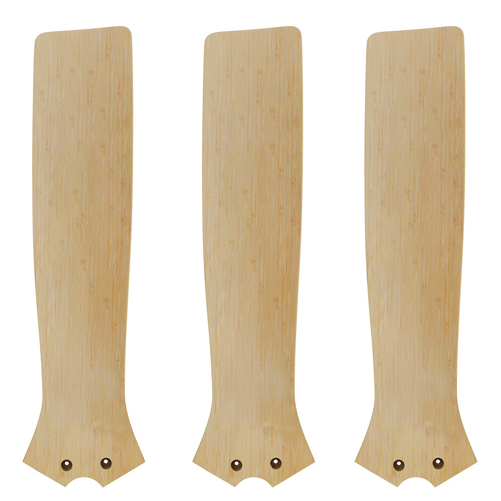 Striver 52 inch 3-Blade Smart Ceiling Fan Blades in wlight wood