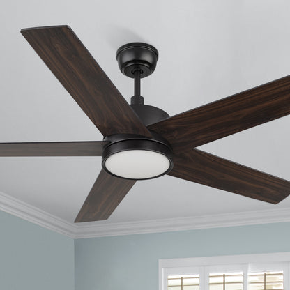Illuminate your study space with 52in Silver Ceiling Fan. Modern design, dimmable LED, and reversible wind. 