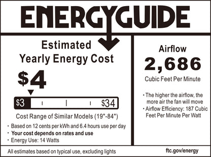Trafford Modern Ceiling Fan with LED Light and Remote 52 Inch