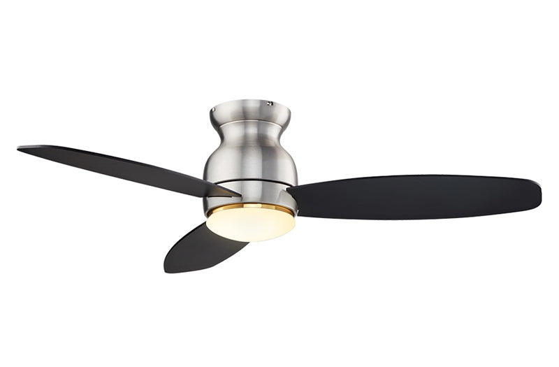 Three blades ceiling fan with dimmable bright light
