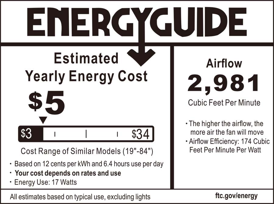 Vetric 52 inch Low Profile Ceiling Fan with Remote No Light