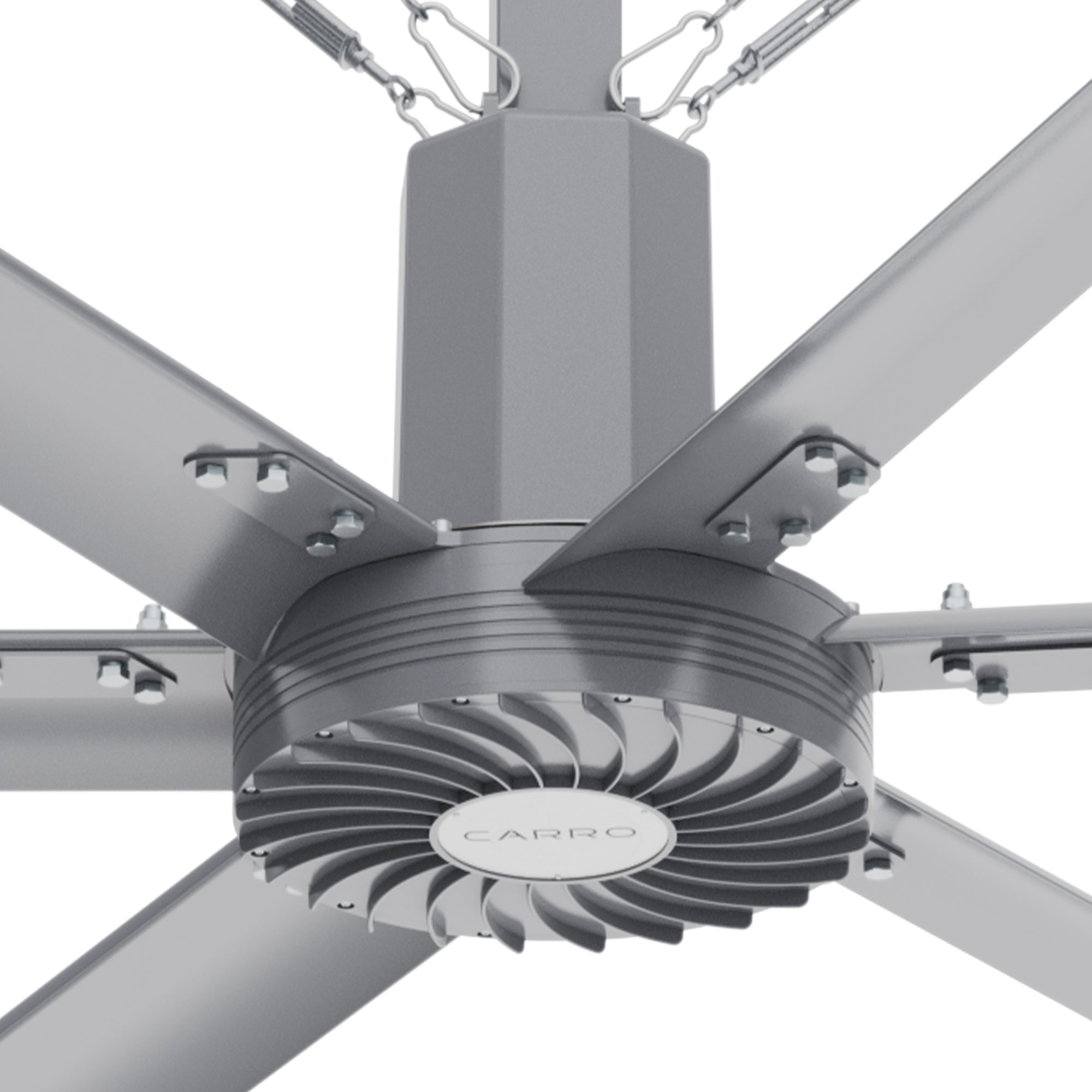 Close view of 20 ft industrial HVLA fan&