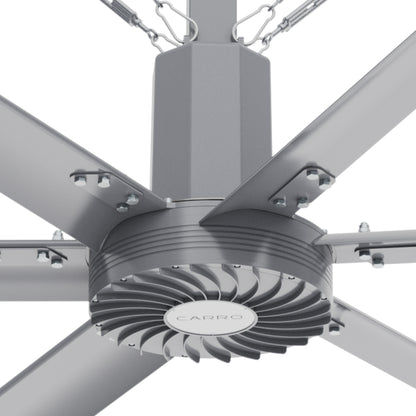 Close view of 20 ft industrial HVLA fan&