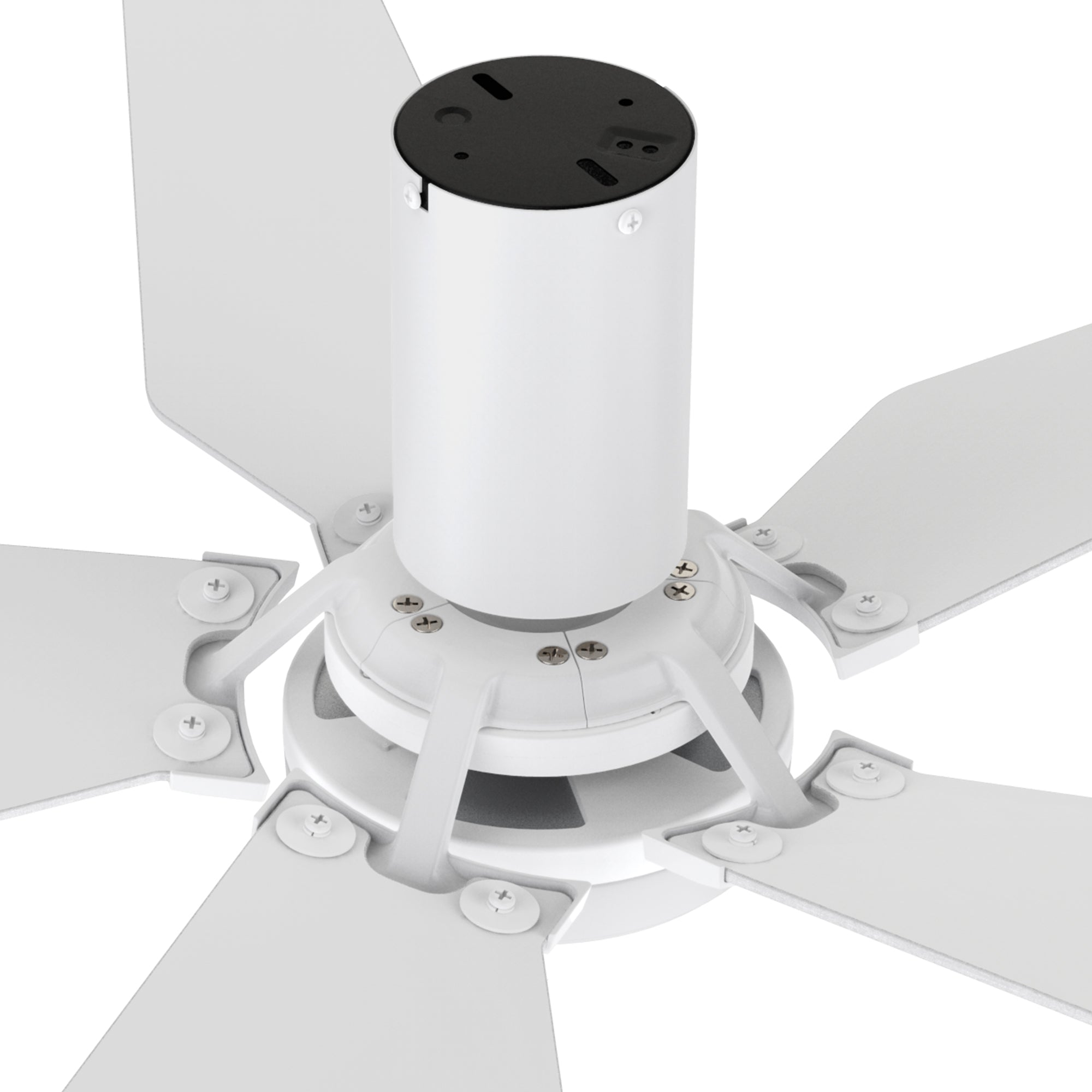 Fans are made with incredibly efficient and completely silent DC motors. #color_white