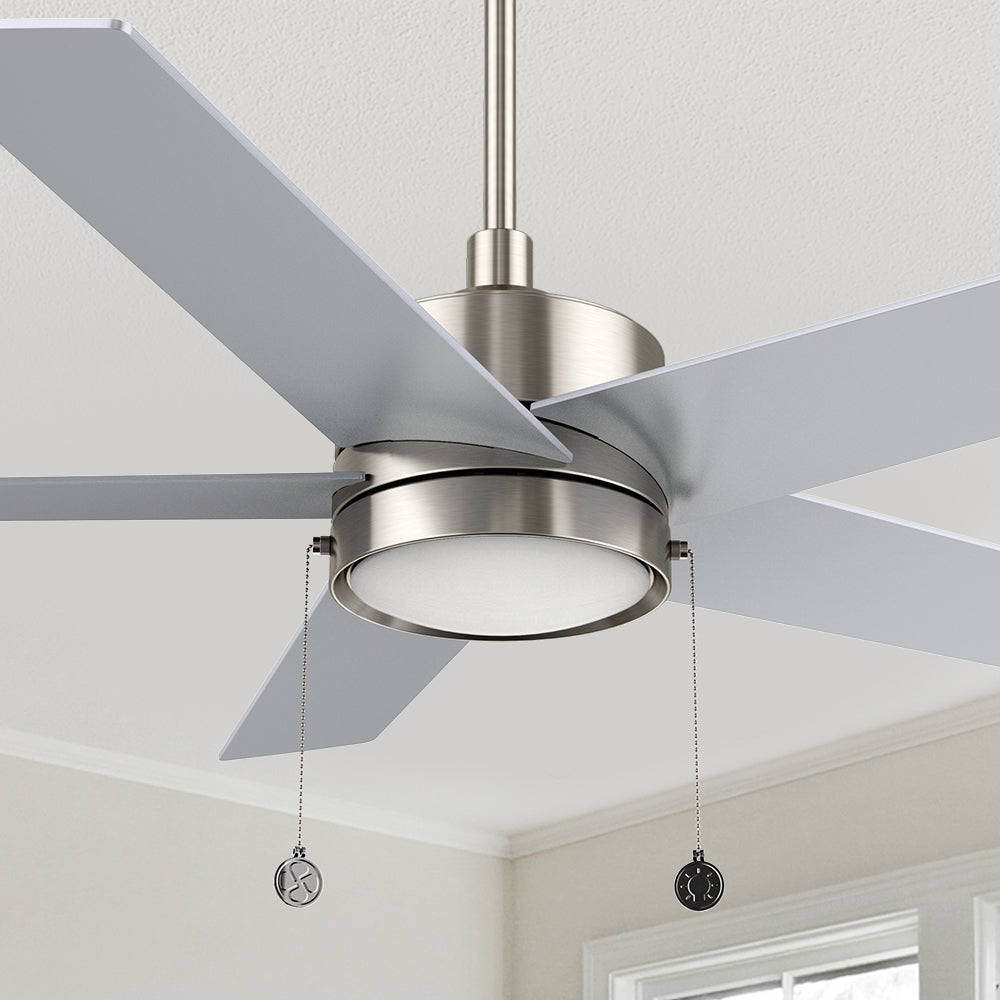 Maxfield 52 inch Pull Chain Ceiling Fan with LED Light kit