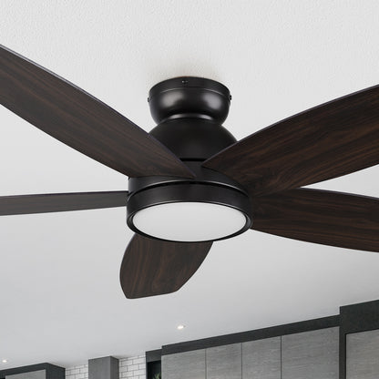 Rickon 52&quot; Ceiling Fan with Remote and Light Kit Included. 