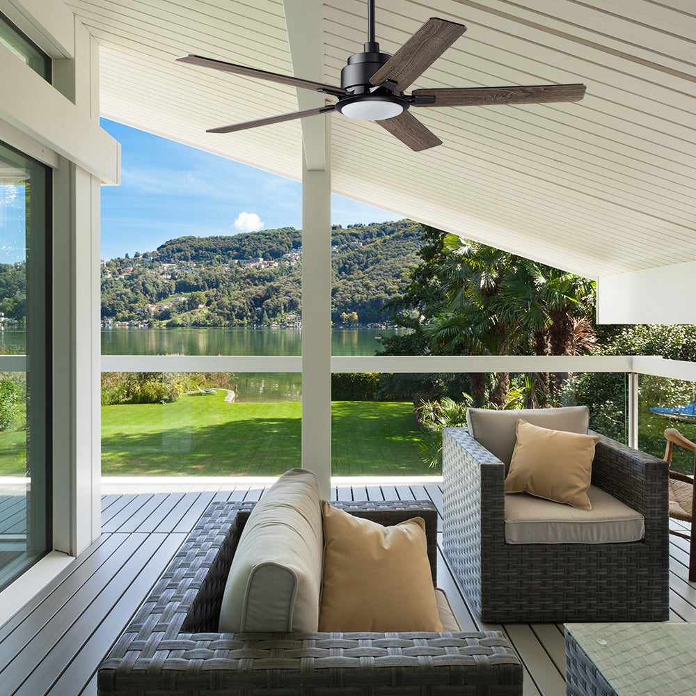 This Smafan 52&quot; Essex outdoor ceiling fan with a modern and stylish design is the perfect addition to any contemporary outdoor living space. 