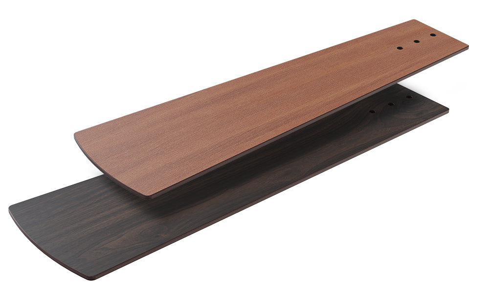remote ceiling fan with wooden color reversible blade 