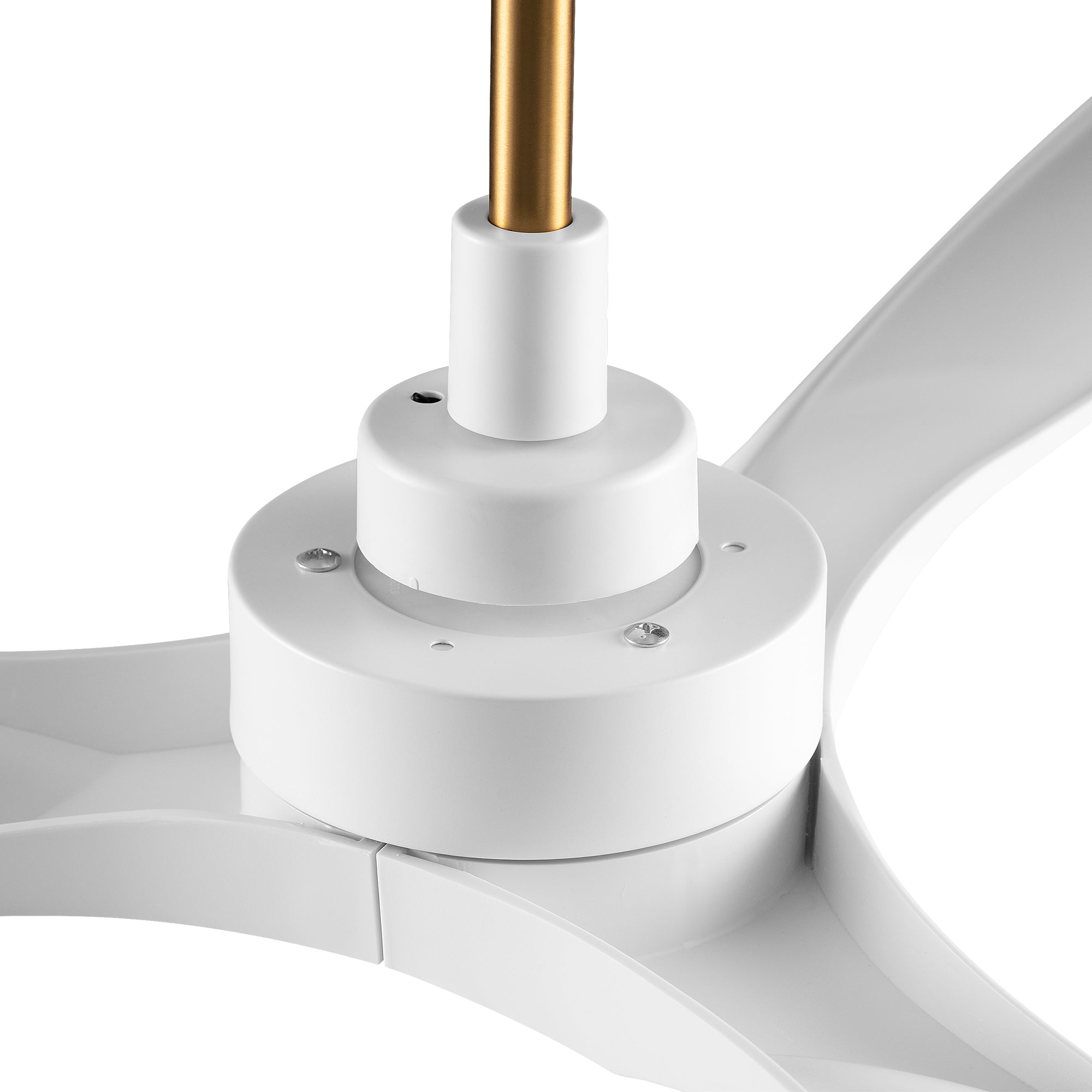 This Kilmory 52" ceiling fan keeps your space cool and stylish. It is a soft modern masterpiece perfect for your large indoor living spaces. This ceiling fan is a simplicity designing with Black finish, use very strong ABS blades. The fan features Remote control to set fan preferences. #color_White