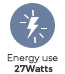 ceiling fan motor watts energy icon