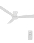 white modern ceiling fan with remote control 