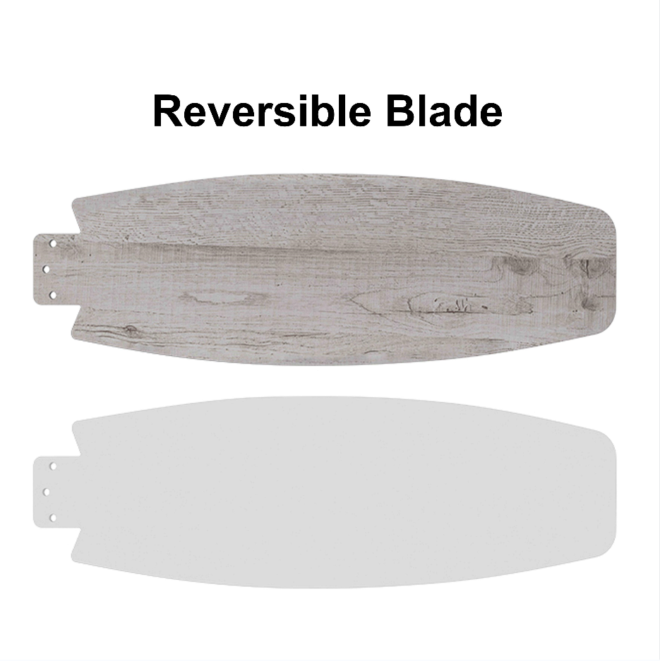 white ceiling fan with reversible blades 