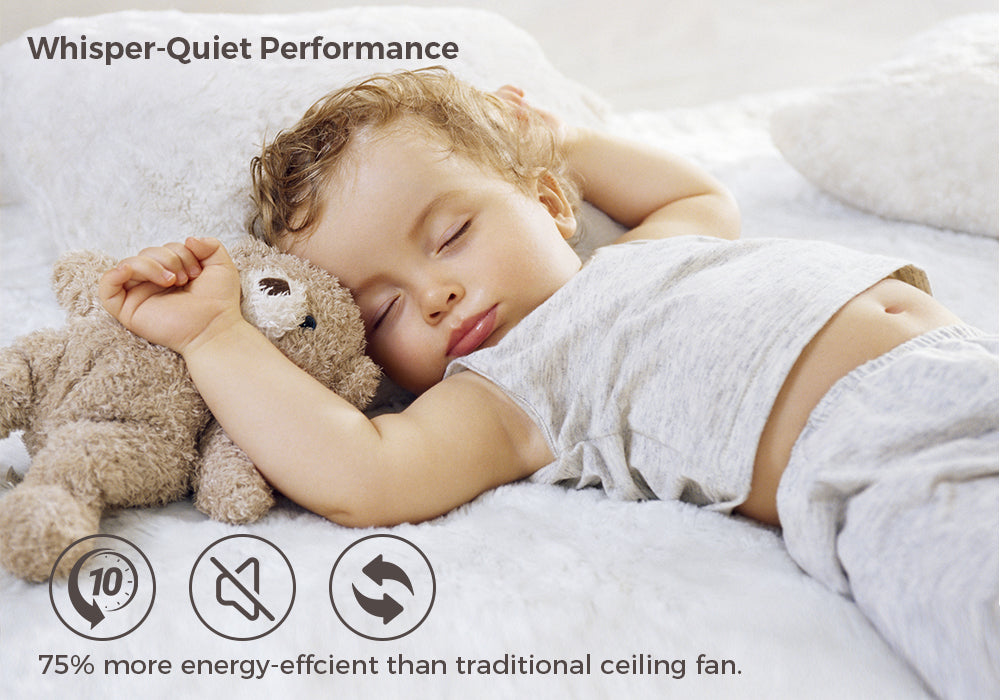 Ceiling Fan efficiently cools large rooms or spaces with its exceptional 4600 CFM airflow capacity, providing a refreshing breeze and whisper-quiet environment