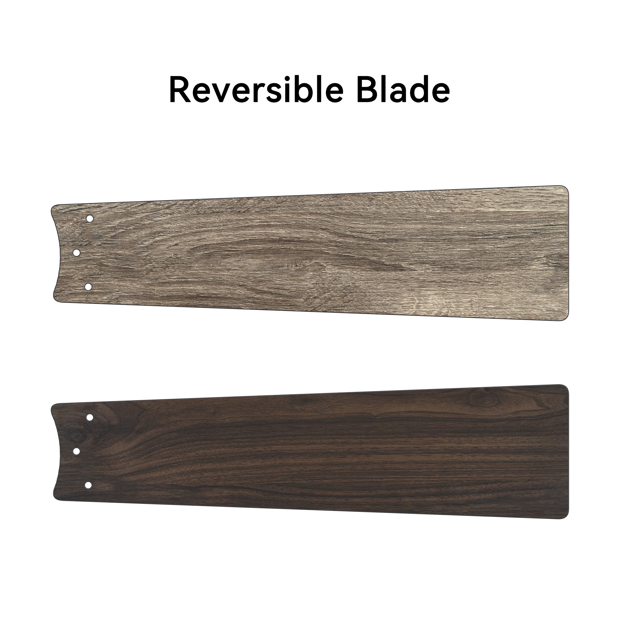 Vetric 52" reversible fan blades give you more options for color. 