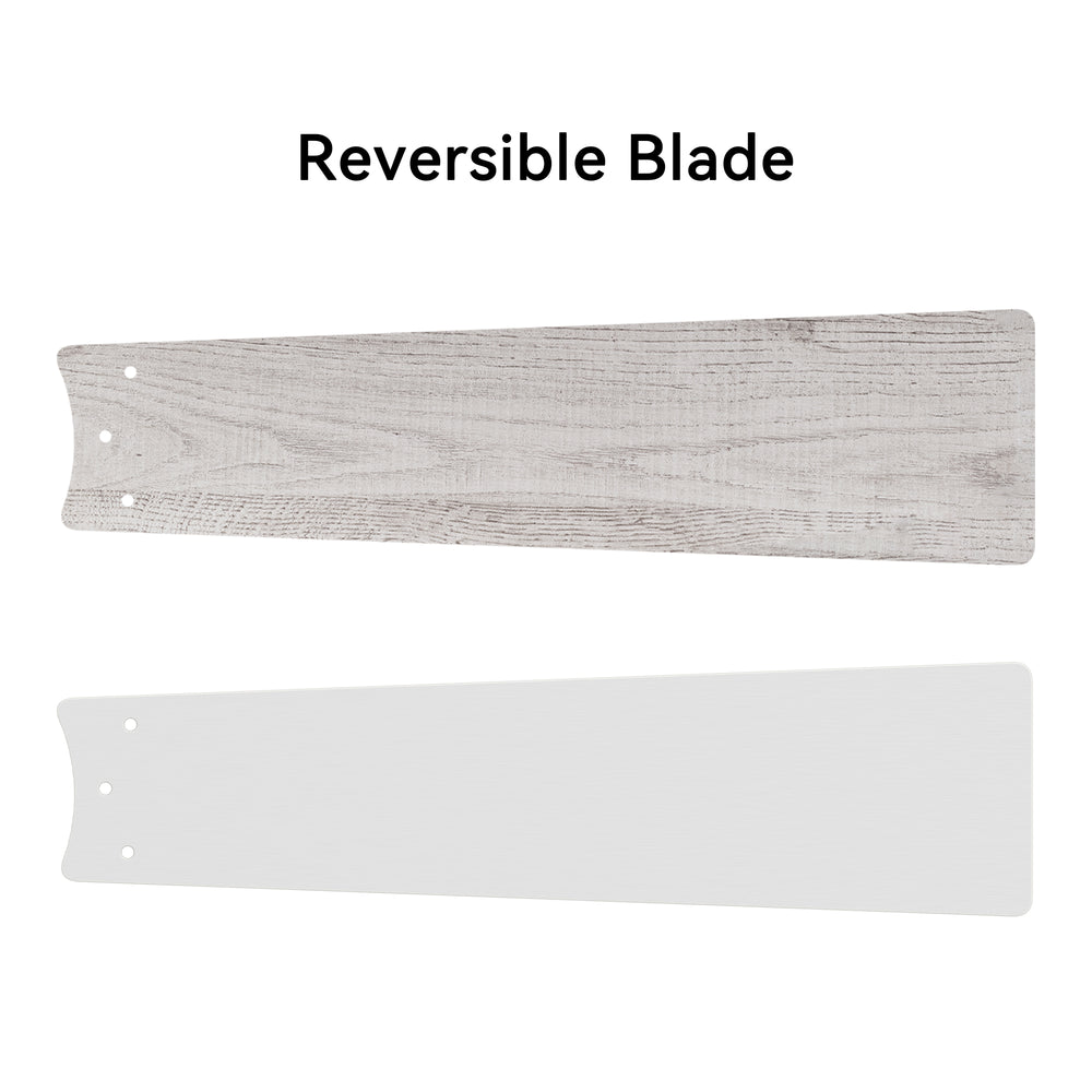 Vetric 52" reversible fan blades give you more options for color. 
