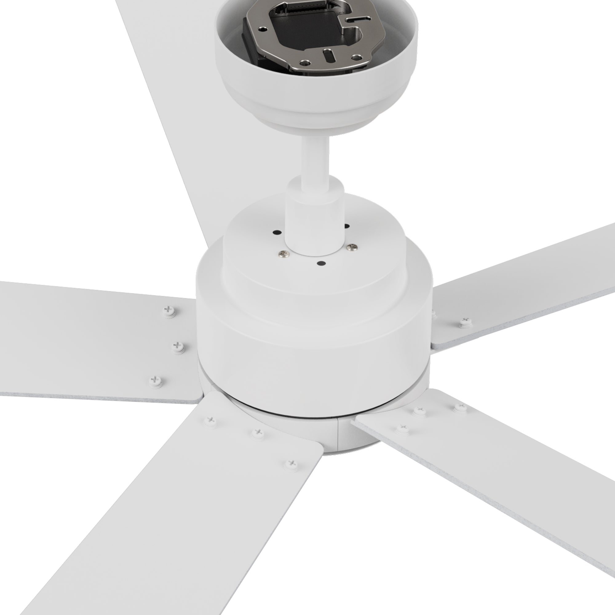 Carro Welland 60 inch remote control ceiling fans boasts a simple design with a White finish and elegant Plywood blades, Fans are made with incredibly efficient and completely silent DC motors. #color_white