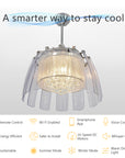 The Smafan Blossom 50'' Smart chandelier Ceiling Fan will bring a modern touch to your home décor. The fan speed and light can be controlled separately by remote control. Provided with both functions of traditional lamps and fans. That makes it very convenient for you to use in the living room, bedroom and so on. 