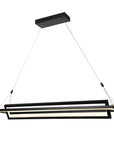 Smafan Bristol Contemporary America Modern/Industrial/Vintage  LED Rectangle Pendant Light,this black light LED hanginig light with geometric integrated into the design,using two simple rectangles to outline the spiritual space,everywhere has a simple and extraordinary fashion sense.It is a good decor to your house by this rectangle pendant light fixture.It is specially designed to have a universal head,the frame can be folded and can be rotated 360°.
