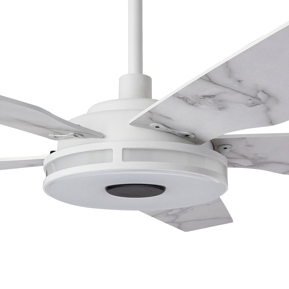 Explorer Outdoor 52" Smart Ceiling Fan with LED Light Kit-white 