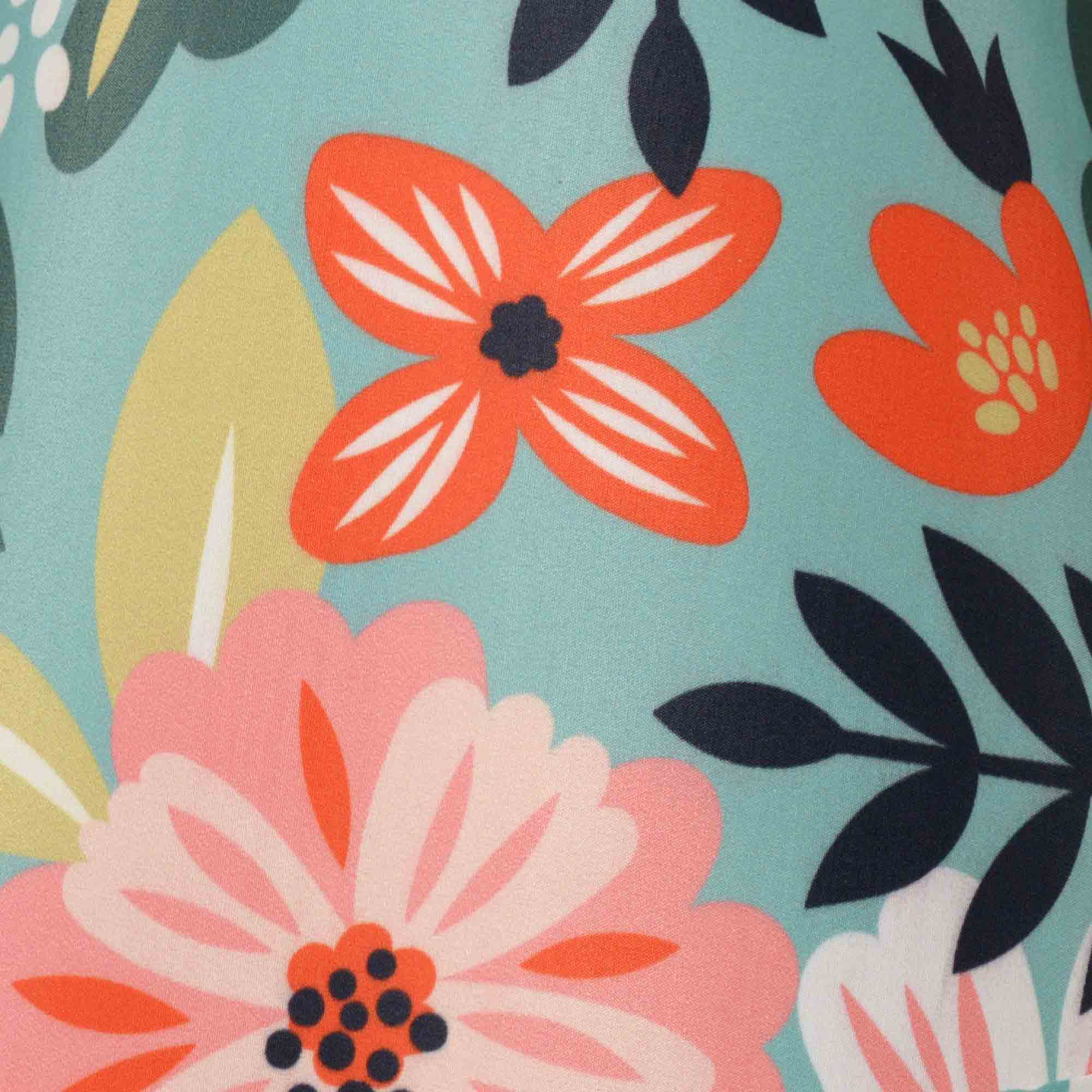 Carro Home Floral Collection Limited Edition Round Empire Shape Lamp Shade 6"x10"x7.5" – Tropical Flowers (Set of 2) 