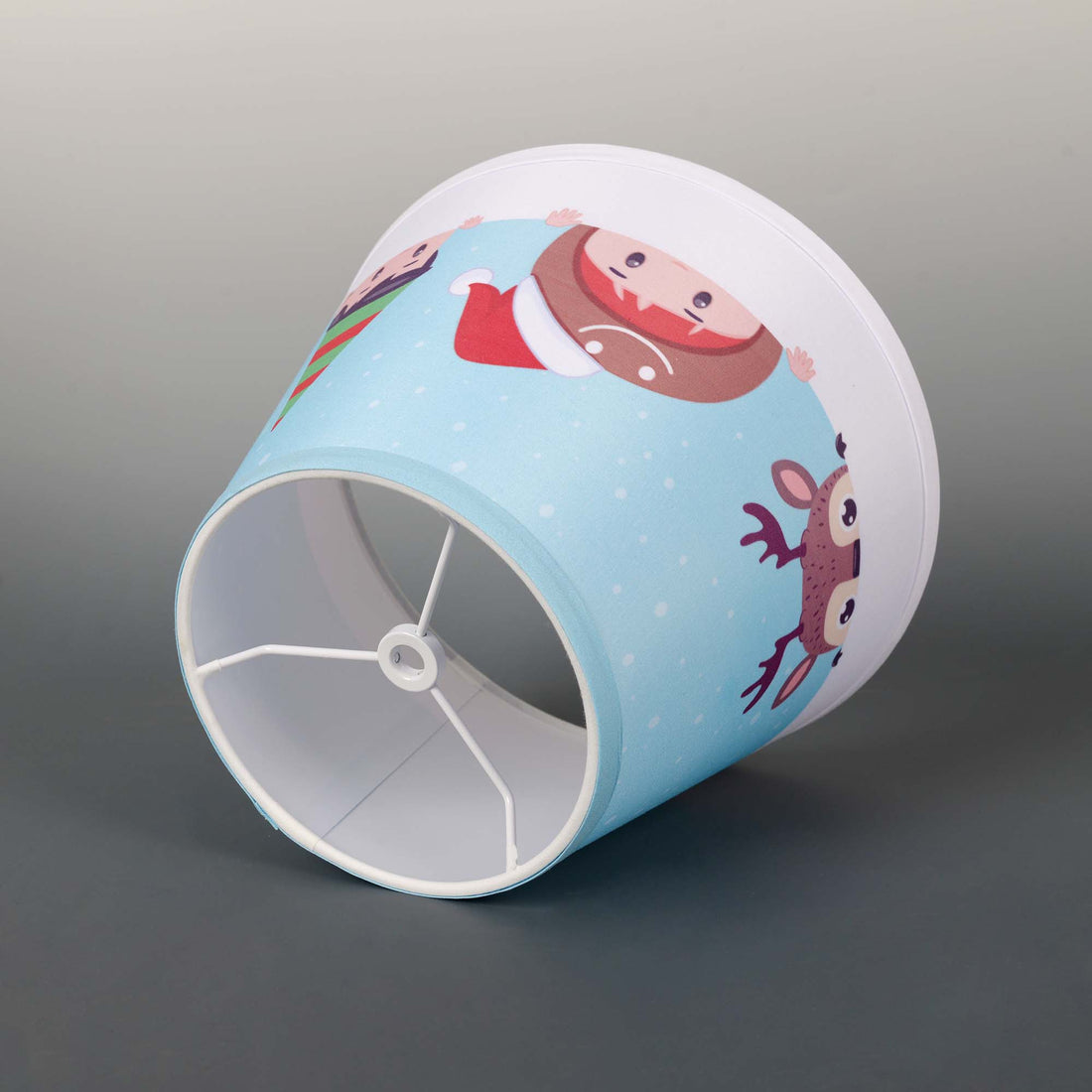 Carro Home Holiday Collection Limited Edition Round Empire Shape Lamp Shade 6"x10"x7.5" – Sleigh of Friends (Set of 2)
