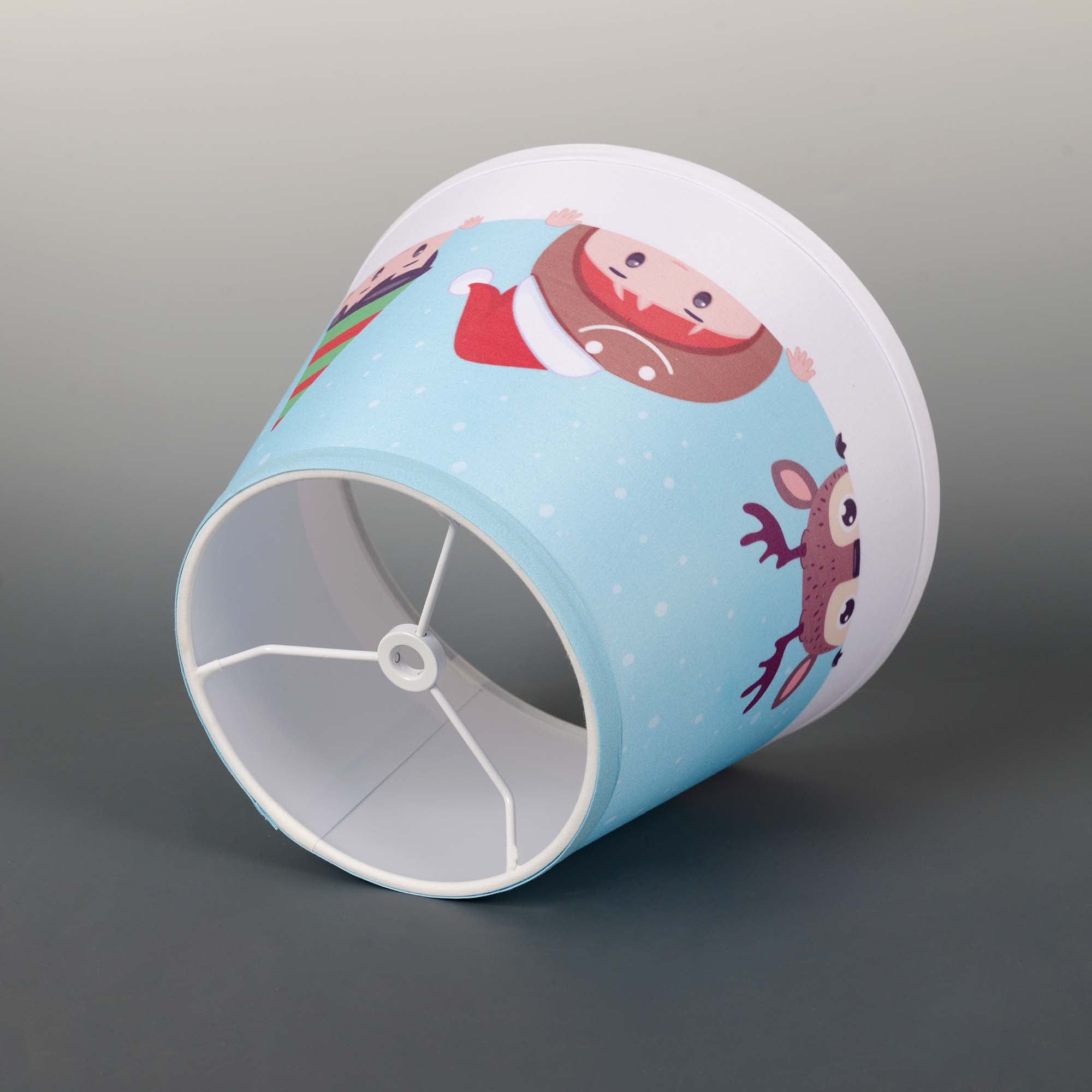 Carro Home Holiday Collection Limited Edition Round Empire Shape Lamp Shade 6"x10"x7.5" – Sleigh of Friends (Set of 2) 
