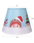 Carro Home Holiday Collection Limited Edition Round Empire Shape Lamp Shade 6"x10"x7.5" – Sleigh of Friends (Set of 2)