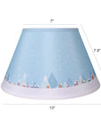 Carro Home Winter Collection Limited Edition Round Empire Shape Lamp Shade 7"x13"x7.8" – Snowy Village (Set of 2)