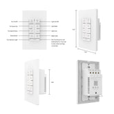 UNIVERSAL FIT:Easily turn your existing AC ceiling fan into a smart device with our universal smart switch and the best of all, no Hub required.Can replace any existing wall switches for your AC ceiling fans. 