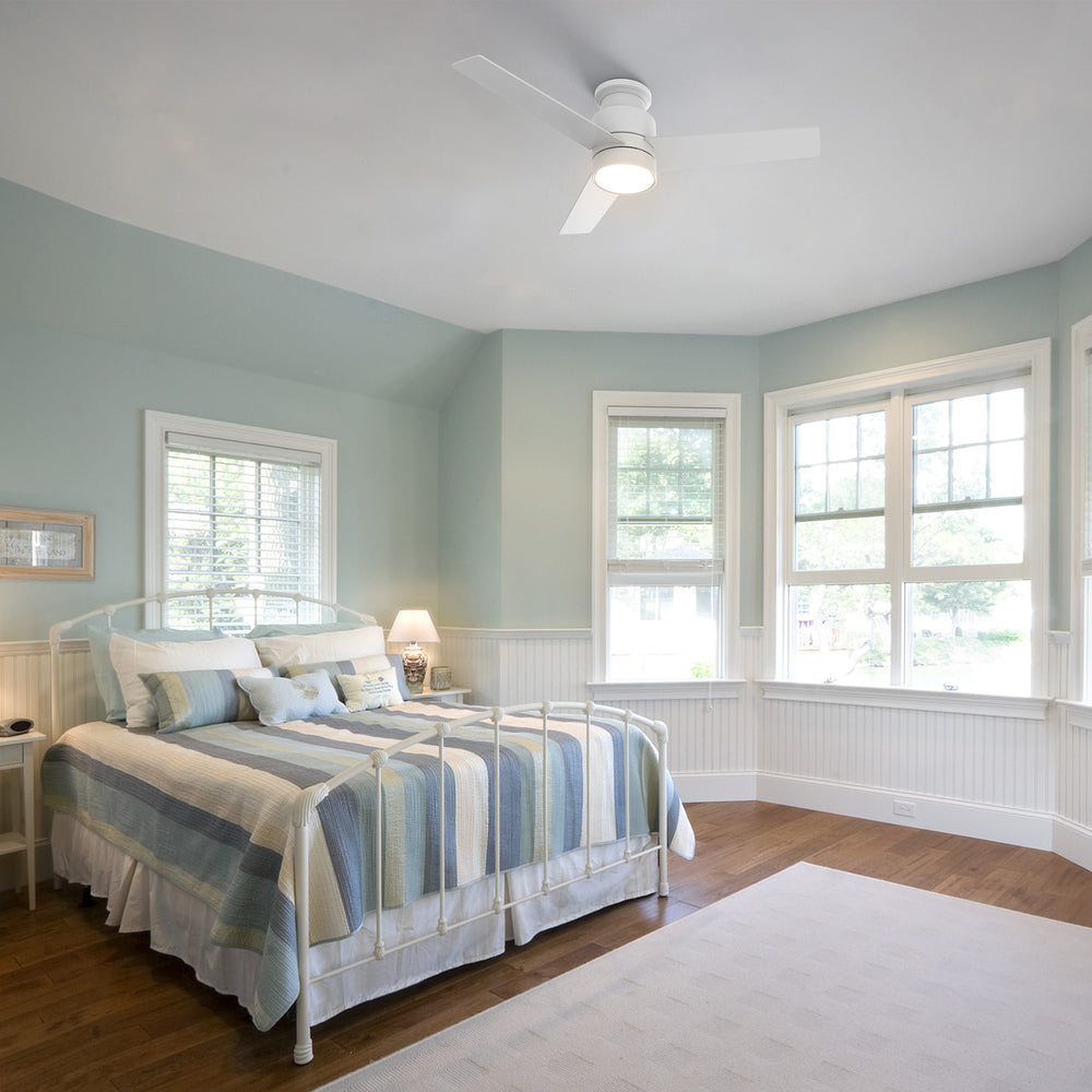 Smafan Ranger Smart Ceiling Fan blends elegantly into its surroundings while providing a cooling effect and strong airflow that large indoor living spaces need. Ranger’s energy-efficient LED light kit has 3000 lumens and lasts over 50000+ hours and its warm soft white light creates an inviting space. Ranger’s energy-efficient and completely silent motor provides a comfortable environment for any indoor spaces. 