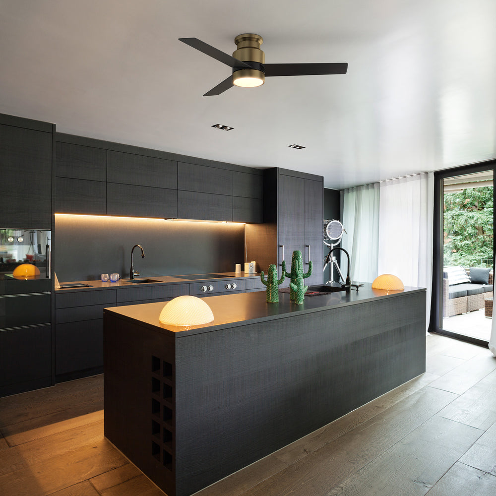 Smafan Ranger Smart Ceiling Fan blends elegantly into its surroundings while providing a cooling effect and strong airflow that large indoor living spaces need. Ranger’s energy-efficient LED light kit has 3000 lumens and lasts over 50000+ hours and its warm soft white light creates an inviting space. Ranger’s energy-efficient and completely silent motor provides a comfortable environment for any indoor spaces. 