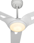 Innovator 56" 3-Blade Smart Ceiling Fan with LED Light Kit & Remote - White case with white blades
