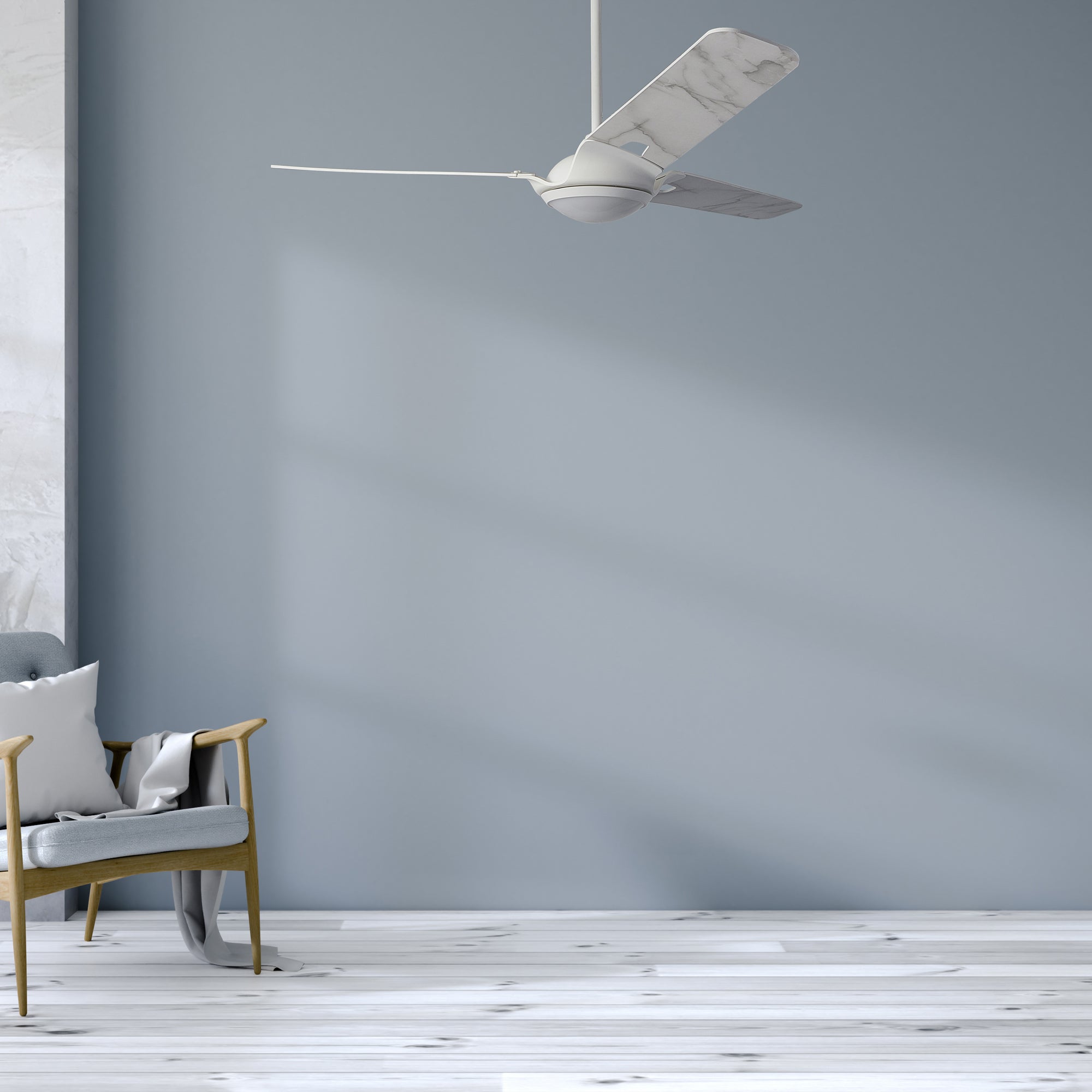 The Smafan Innovator 52&#39;&#39;smart ceiling fan is a perfect balance of performance and modern design. With a dimmable LED kit with 3 light settings: Cool, Neutral and Warm, 10-speed whisper-quiet DC motor, Alexa, Google Assistant, and Siri enabled, Innovator will fit perfectly any indoor or outdoor space.