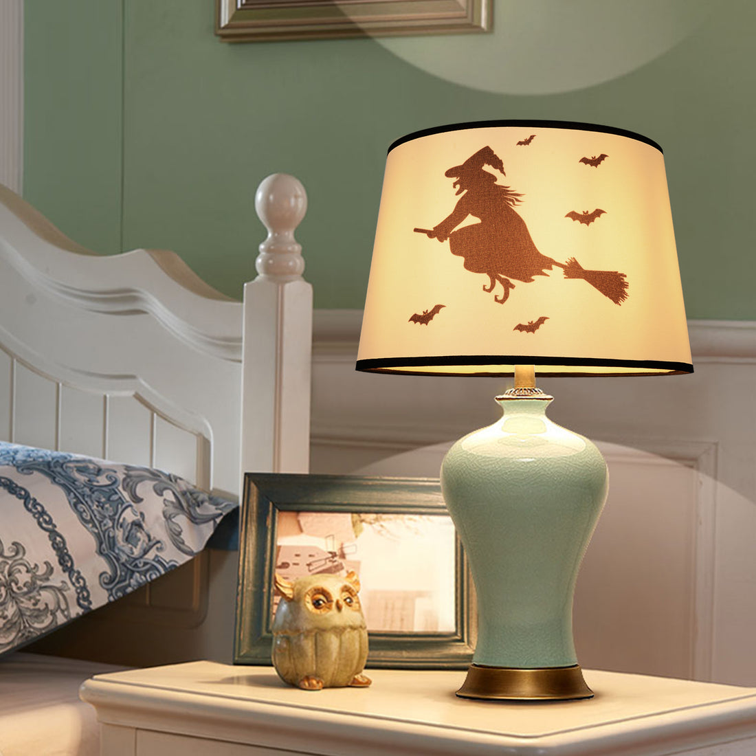 This Halloween themed fun, yet elegant Carro Home Collection Lamp Shade will refresh the look of your favorite lamp. You’ll be ready for Halloween in a snap! With its clean lines and stylish design, this Carro Home Collection Lamp Shade is perfect addition to your home décor. Beautiful fabric with satin finish helps to repel stain and dust. The sturdy and durable structure makes easy for you to store away without taking much of a space.