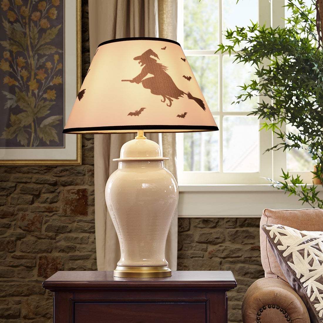 This Halloween themed fun, yet elegant Carro Home Collection Lamp Shade will refresh the look of your favorite lamp. You’ll be ready for Halloween in a snap! With its clean lines and stylish design, this Carro Home Collection Lamp Shade is perfect addition to your home décor. Beautiful fabric with satin finish helps to repel stain and dust. The sturdy and durable structure makes easy for you to store away without taking much of a space.