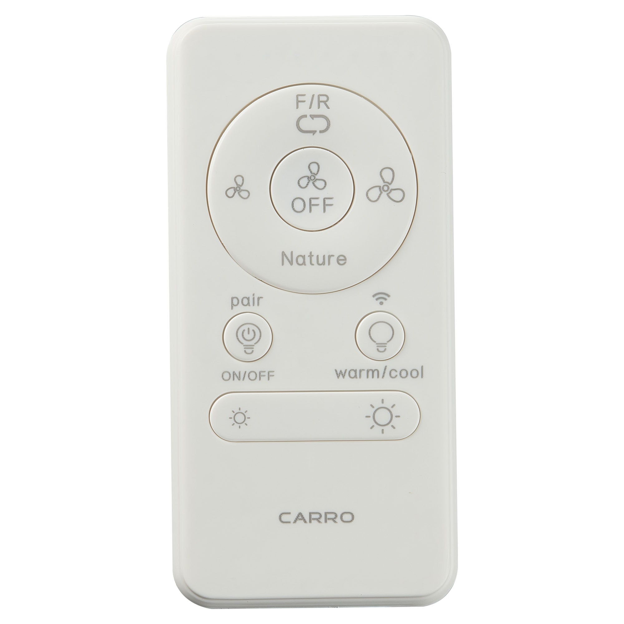 Carro Home Pioneer 4.75 2-Gang Modern Plastic Ceiling Fan Smart Switch in White