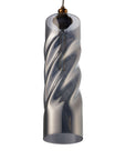 Carro Home Gemini Ombre Glass Pendant Light - Smoker Gray Adjustable Height